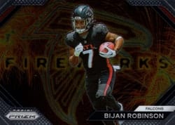 2023 Panini Prizm Fireworks Bijan Robinson #24 card