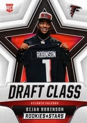 2023 Panini Rookies & Stars Draft Class Bijan Robinson #DC-2 card