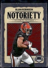 2024 Panini Mosaic Notoriety Bijan Robinson #11 card