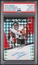 2025 Panini Mosaic In Focus Signatures Bijan Robinson #IFS-BRN card