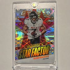 2025 Panini Revolution Star Factor Bijan Robinson #21 card