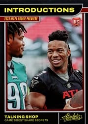 2023 Panini Absolute Introductions Bijan Robinson /Jalen Carter #6 card