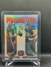 2025 Donruss Production Line Bijan Robinson / Michael Penix Jr. #7 card