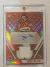 2023-24 Panini Phoenix Rookie Jersey Autographs Bilal Coulibaly #RJA-BCB card