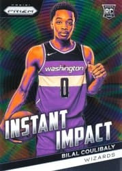 2023-24 Panini Prizm Instant Impact Bilal Coulibaly #19 card