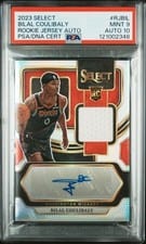 2023-24 Panini Select Rookie Jersey Autographs Bilal Coulibaly #RJ-BIL card