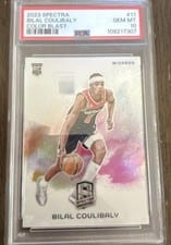 2023 Panini Spectra Color Blast Bilal Coulibaly #11 card