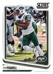 2018 Score Base Set Bilal Powell #241 card