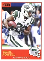 2019 Score Base Set Bilal Powell #155 card