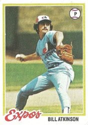 1978 Topps Base Set Bill Atkinson #43 card