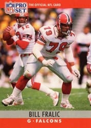 1990 Pro Set Base Set Bill Fralic #34 card