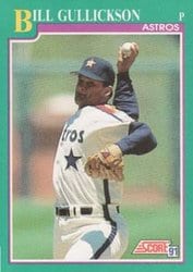 1991 Score Base Set Bill Gullickson #177 card