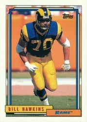1992 Topps Base Set Bill Hawkins #496 card
