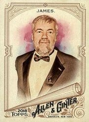 2018 Topps Allen & Ginter Base Set Bill James #157 card