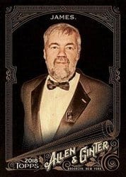 2018 Topps Allen & Ginter X Base Set Bill James #157 card