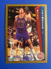 1992-93 Fleer Base Set Bill Laimbeer #64 card