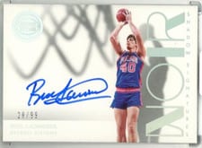 2022-23 Panini Noir Shadow Signatures Bill Laimbeer #SHS-BLA card