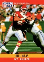 1990 Pro Set Base Set Bill Maas #145 card