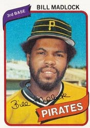 1980 Topps Base Set Bill Madlock #55 card