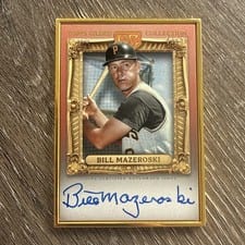 2024 Topps Gilded Collection Gold Frame Hall of Famers Autographs Bill Mazeroski #HAFA-BM card