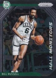 2018-19 Panini Prizm Hall Monitors Bill Russell #4 card