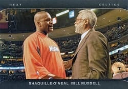 2021-22 Panini Photogenic Respect Bill Russell / Shaquille O'Neal #4 card
