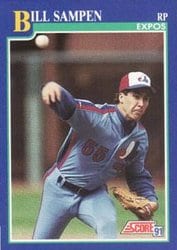 1991 Score Base Set Bill Sampen #68 card