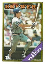 1988 Topps Base Set Bill Schroeder #12 card