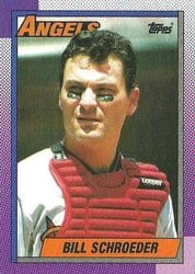 1990 Topps Base Set Bill Schroeder #244 card
