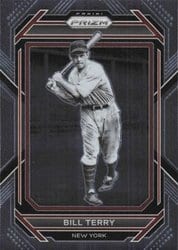 2023 Panini Prizm Base Set Bill Terry #185 card