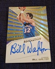 2018 Panini Revolution Autographs Bill Walton #AU-BWT card