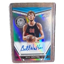 2023-24 Topps Chrome 1972 Topps Autographs Bill Walton #TA-BW card