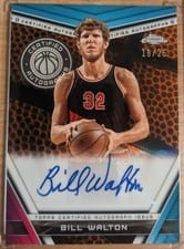 2023-24 Topps Chrome Certified Autographs Bill Walton #CA-BW card