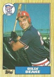 1987 Topps Base Set Billy Beane #114 card