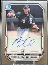 2025 Bowman Draft Chrome Prospect Autograph Billy Carlson #CPA-BC card