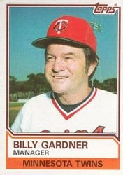 1983 Topps Base Set Billy Gardner #11 card