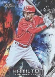 2018 Topps Fire Base Set Billy Hamilton #58 card