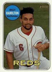 2018 Topps Heritage Base Set Billy Hamilton #108 card