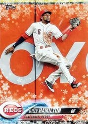 2018 Topps Holiday Base Set Billy Hamilton #HMW163 card