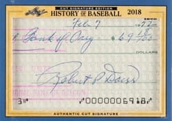 2018 Leaf Cut Signature History of Baseball Edition Base Set Billy Herman #NNO card
