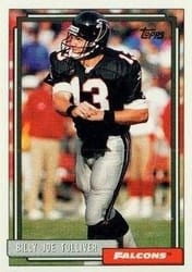 1992 Topps Base Set Billy Joe Tolliver #713 card