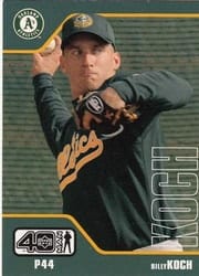 2002 Upper Deck 40-Man Base Set Billy Koch #48 card