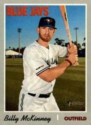 2019 Topps Heritage Base Set Billy McKinney #678 card