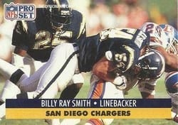 1991 Pro Set Base Set Billy Ray Smith #646 card