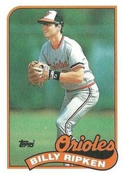 1989 Topps Base Set Billy Ripken #571 card