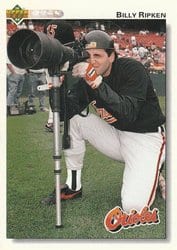 1992 Upper Deck Base Set Billy Ripken #250 card