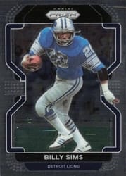 2021 Panini Prizm Base Set Billy Sims #154 card