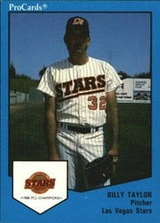 1989 ProCards FutureStars AAA Base Set Billy Taylor #3 card