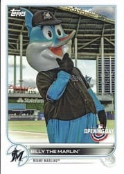 2022 Topps Opening Day Mascots Billy the Marlin #M-11 card
