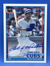 2026 Topps 1991 Topps Autographs Billy Williams #91A-BWS card
